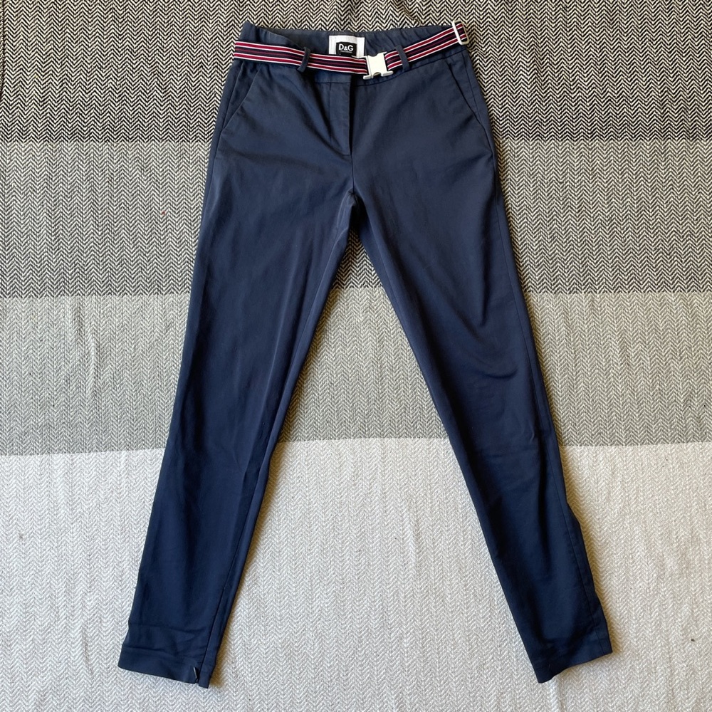 Dolce & Gabanna Vintage Navy Straight Leg trousers